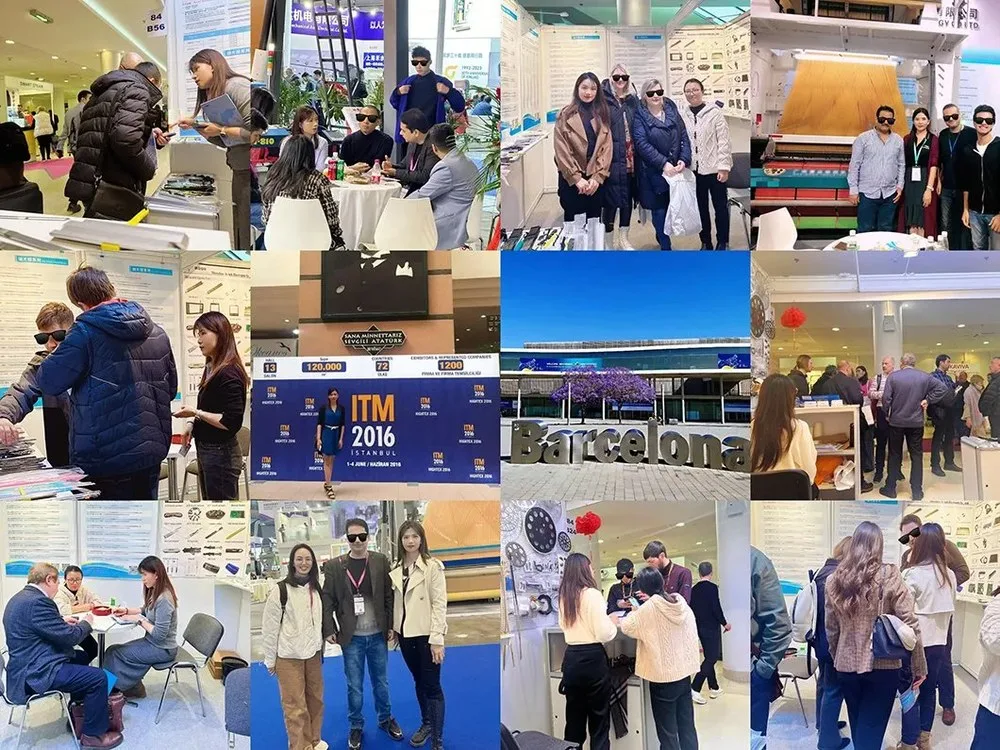 INTEK at textile machinery exhibitions with overseas clients