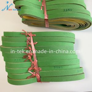 Spinning Machinery Chenille Yarn Making Machine Green Yellow 2380 Flat Belt